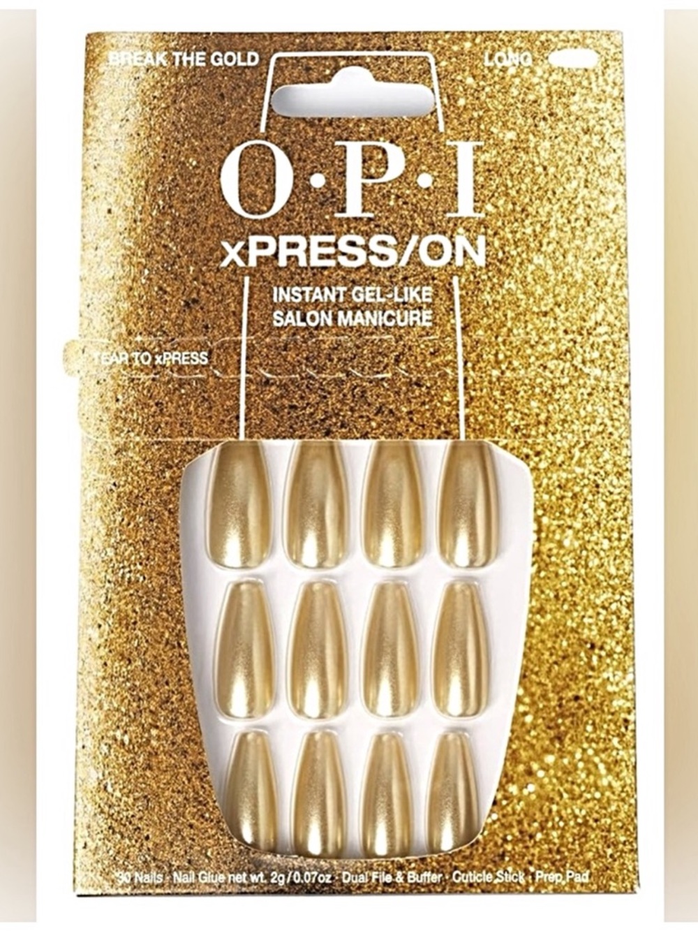 🆕 OPI xPRESS/ON Nails Long
Break the Gold